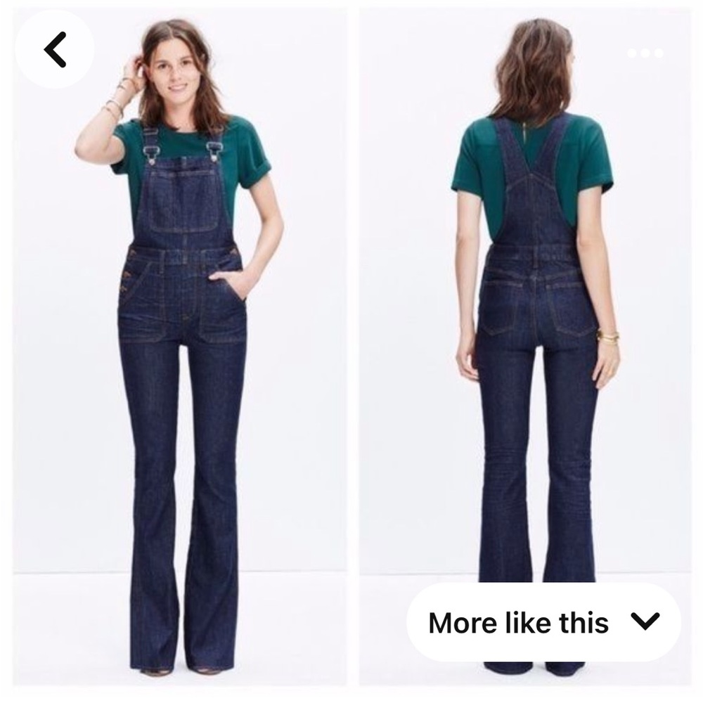Madewell Flea Market Flare overalls